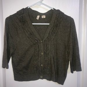 Anthropologie Moth Olive Green Sweater
